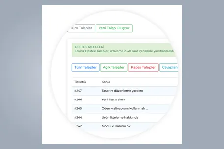 Ticket Destek Sistemi